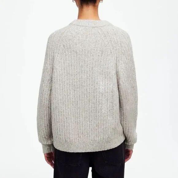 Madewell Ribbed Cotton-Blend Sweater Size XXS - Picture 3 of 11